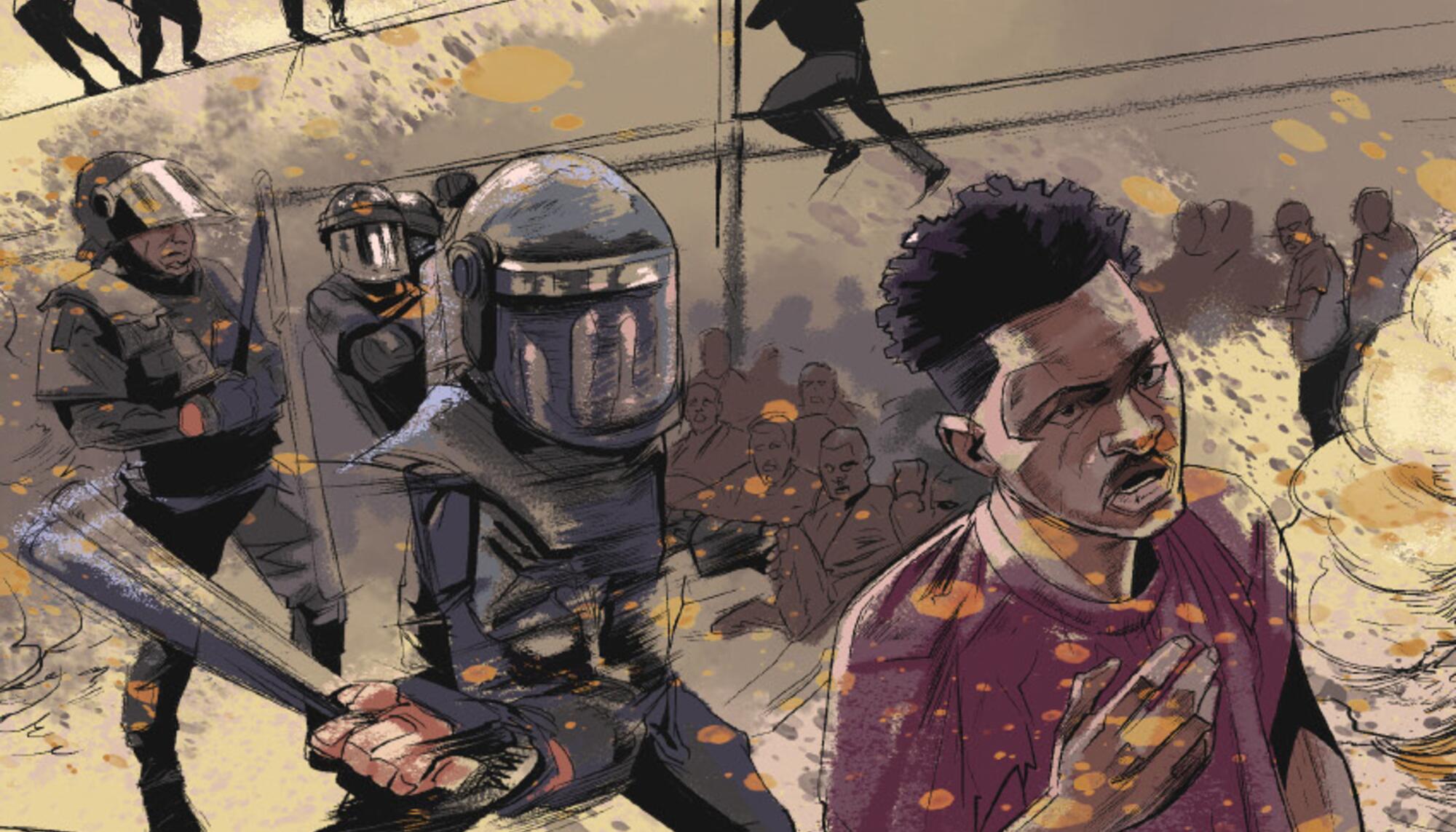 Viñeta del cómic ‘Los nadie’